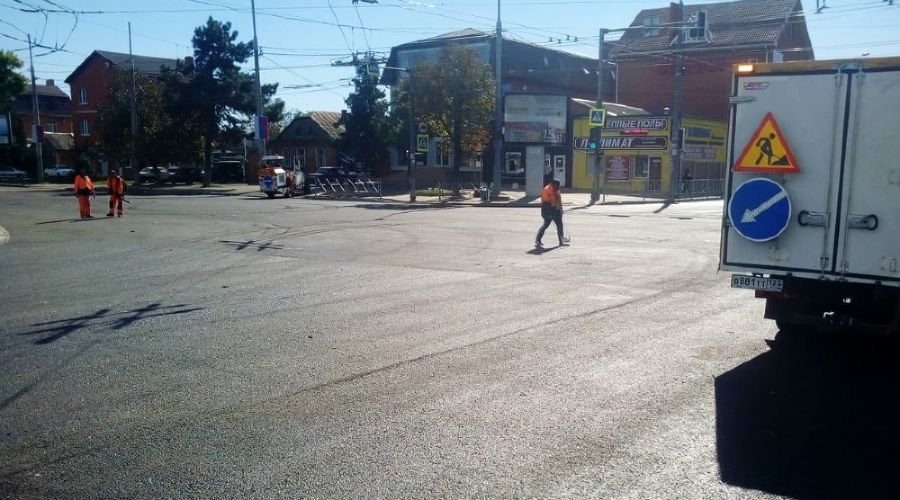 Перекресток улиц Тургенева и Северной в Краснодаре © Фото пресс-службы администрации Краснодара