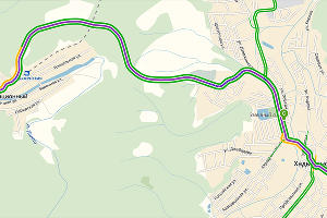 Хадыженск. По главной дороге, не сворачивая © Графика сервиса «Яндекс.Карты»
