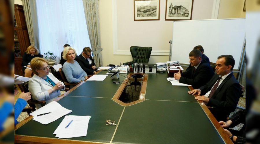 Вероника Скворцова и Вениамин Кондратьев © Фото пресс-службы администрации Краснодарского края