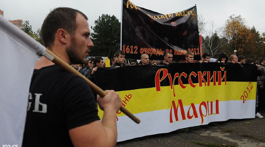 Русский марш в День народного единства прошел в Краснодаре &copy;&nbsp;Елена Синеок, ЮГА.ру