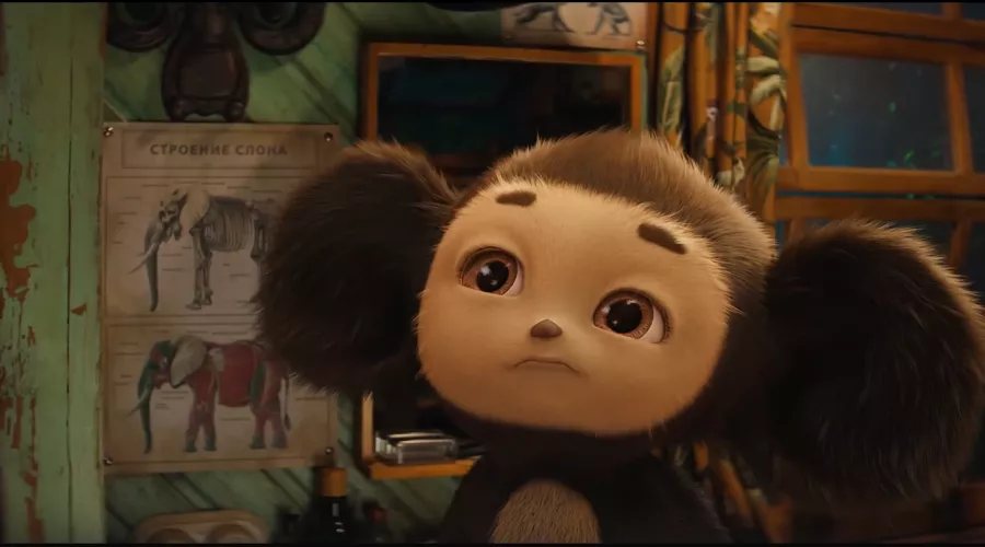 Кадр из трейлера к фильму «Чебурашка 2» &copy;&nbsp;Скриншот видео с Rutube-канала &laquo;START&raquo;