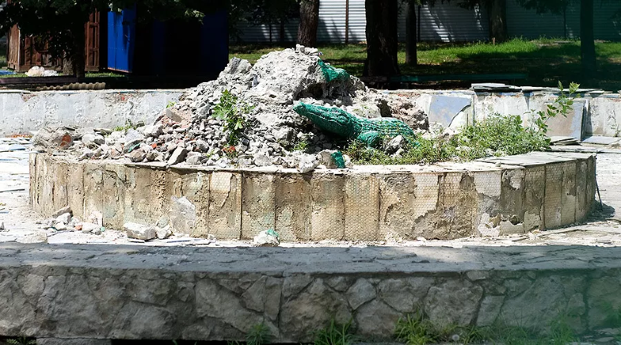 Сквер Дружбы в Краснодаре 20 июля 2014 года &copy;&nbsp;Михаил Ступин, ЮГА.ру