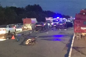 ДТП в Белозерном &copy;&nbsp;Фото (с) Елена Синеок