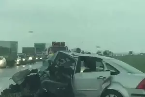 ДТП в Анаставиевской &copy;&nbsp;Фото из аккаунта в инстаграме instagram.com/dtpkrd