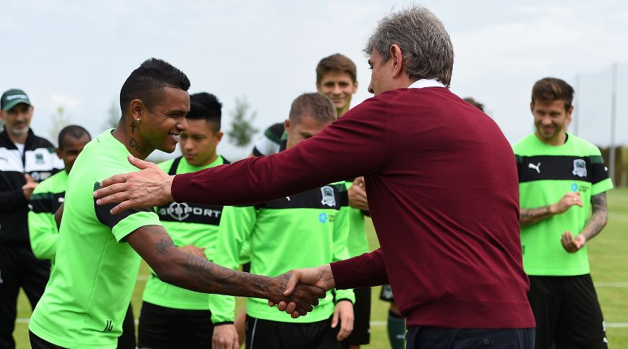 Франсишку Вандерсон и Сергей Галицкий © Фото с официального сайта ФК «Краснодар», fckrasnodar.ru