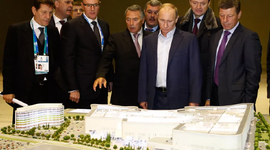 Путин посетил Олимпийский парк в Сочи &copy;&nbsp;Влад Александров, ЮГА.ру
