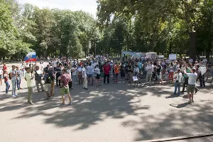 Пикет 10 августа в Краснодаре &copy;&nbsp;Фото Дмитрия Пославского, Юга.ру