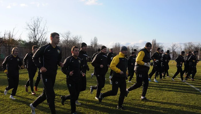 Вторая тренировка ФК "Кубань" в новом году &copy;&nbsp;Елена Синеок. ЮГА.ру