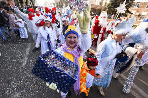 Парад Дедов Морозов и открытие рождественской ярмарки в Краснодаре © Фото Елены Синеок, Юга.ру