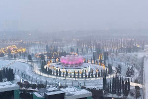 Парк «Краснодар» под первым снегом, 22 декабря 2021 © Фото Евгения Таранжина
