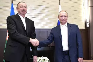 Владимир Путин и Ильхам Алиев &copy;&nbsp;Фото пресс-службы администрации президента России