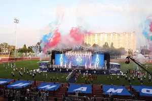 Открытие стадиона «Динамо» в Краснодаре &copy;&nbsp;Скриншот фото с телеграм-канала Вениамина Кондратьева