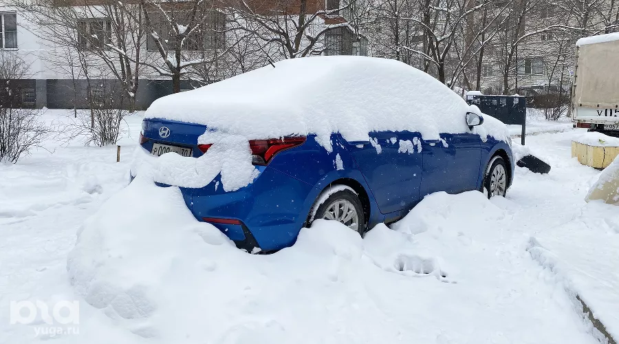 Снег в Краснодаре. Зима 2020–2021 &copy;&nbsp;Фото Валерии Дульской, Юга.ру