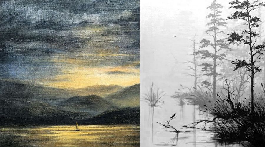  © Коллаж из фотографий работ Анастасии Цветковой