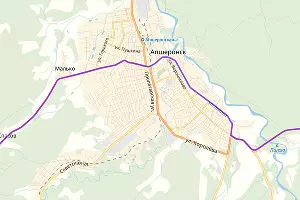 Апшеронск &copy;&nbsp;Графика &laquo;Яндекс.Карты&raquo;