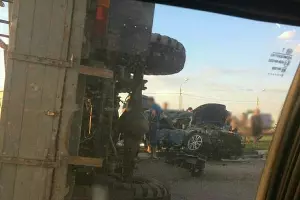 ДТП в Славянском районе &copy;&nbsp;Фото из аккаунта в инстаграме instagram.com/dtpkrd