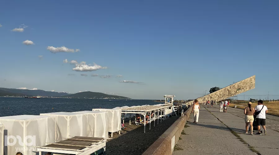 Пляж у «Малой земли» в Новороссийске &copy;&nbsp;Фото Юрия Сидоренко