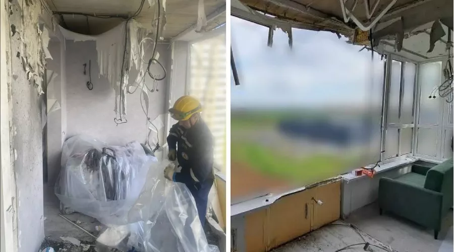 Повреждены девять квартир