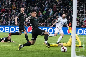 Матч «Краснодар» — «Зенит», Краснодар, 20 апреля 2019 года &copy;&nbsp;Фото Елены Синеок, Юга.ру