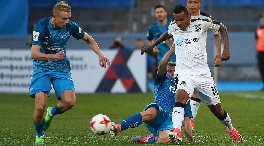 Матч чемпионата России «Зенит» — «Краснодар». Франсишку Вандерсон © Фото с официального сайта ФК «Краснодар», fckrasnodar.ru