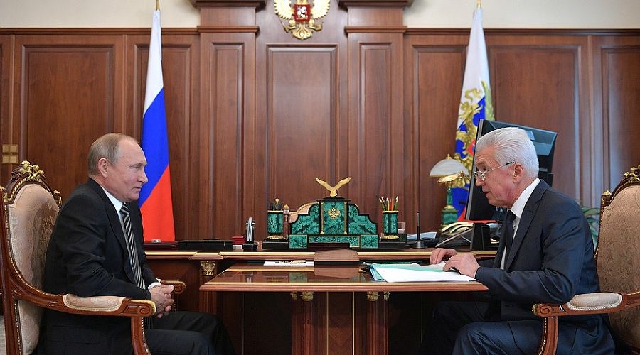Владимир Путин и Владимир Васильев © Фото с сайта kremlin.ru