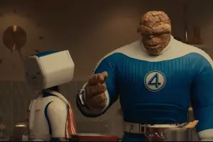 Кадр из трейлера к фильму «Фантастическая четверка: Первые шаги» &copy;&nbsp;Скриншот видео с Rutube-канала &laquo;Кино Трейлеры&raquo;