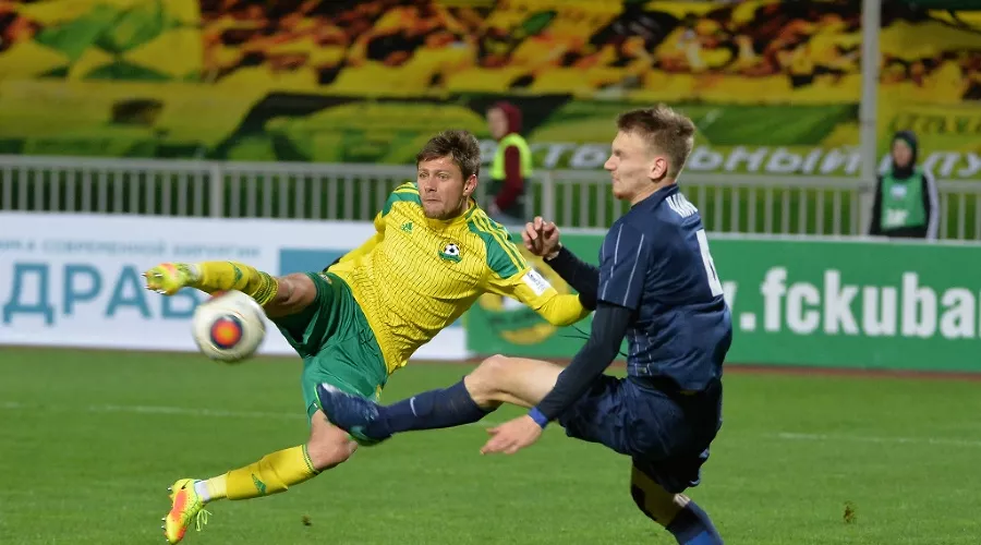 Матч первенства ФНЛ «Кубань» — «Мордовия». Олег Алейник &copy;&nbsp;Фото с официального сайта ФК &laquo;Мордовия&raquo;, fc-mordovia.ru
