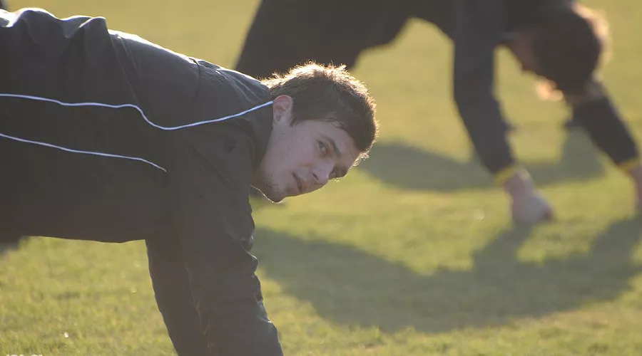 Вторая тренировка ФК "Кубань" в новом году &copy;&nbsp;Елена Синеок. ЮГА.ру