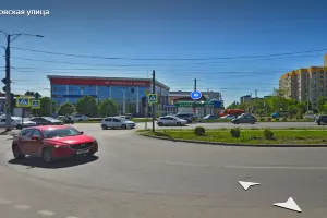 Пересечение улиц Кореновской и Дзержинского &copy;&nbsp;Скриншот страницы сервиса &laquo;Яндекс Карты&raquo;, 2021 год