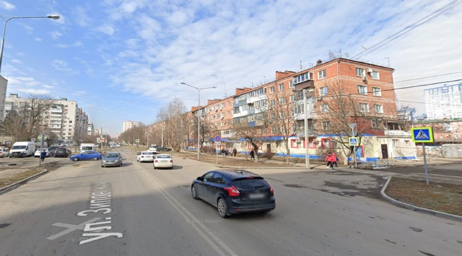 Уго улиц Зиповской и Байбакова в Краснодаре © Скриншот сайта Maps.google.com