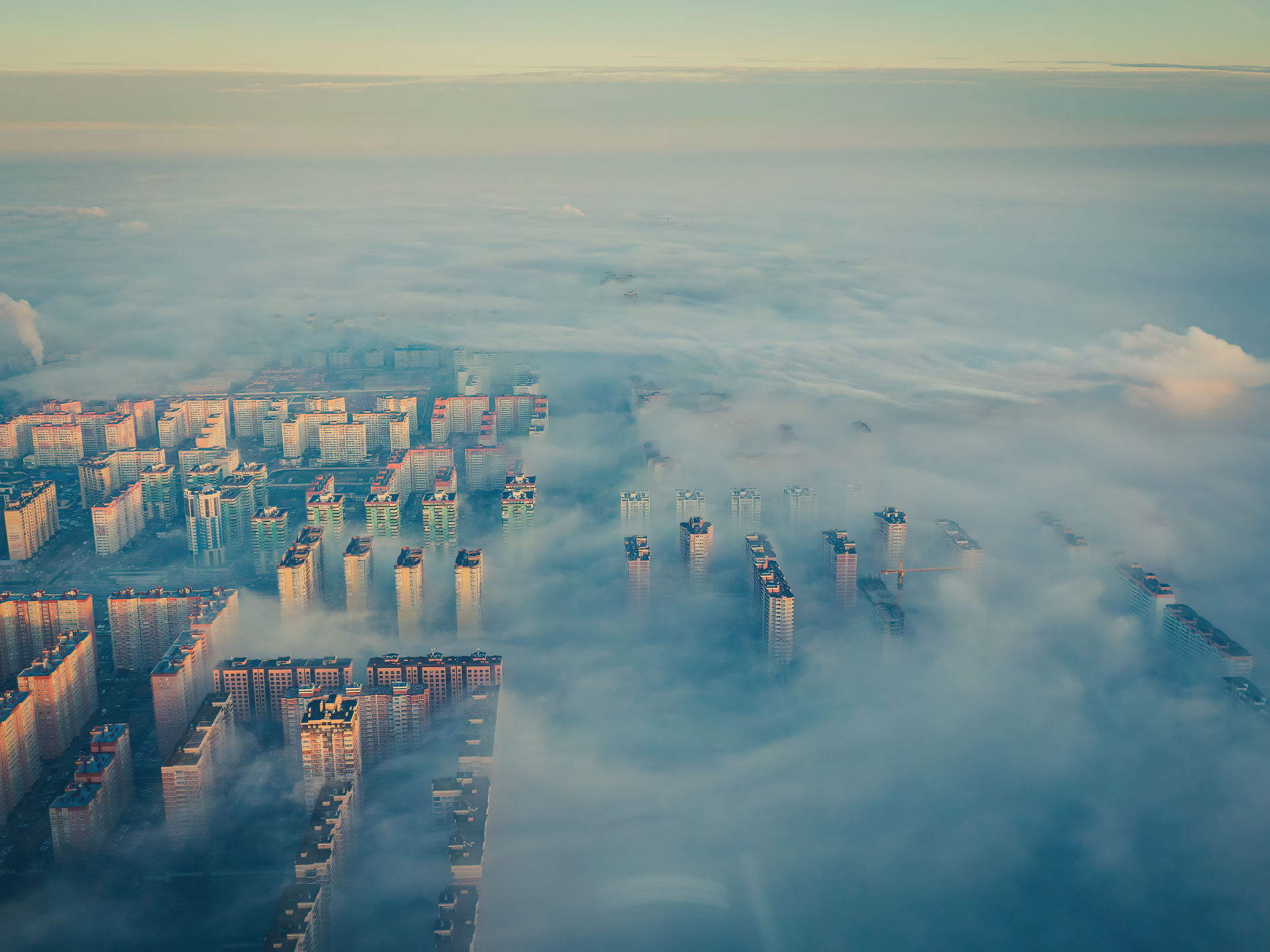Туман в Краснодаре 30 декабря 2021 года © Фото Евгения Таранжина