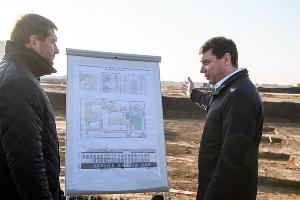 Строительство школы в Новознаменском районе &copy;&nbsp;Фото пресс-службы администрации Краснодара