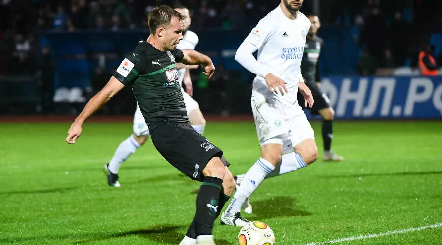 Матч Кубка России «Авангард» — «Краснодар» 27 сентября 2018 года. Роман Шишкин &copy;&nbsp;Фото пресс-службы ФК &laquo;Краснодар&raquo;