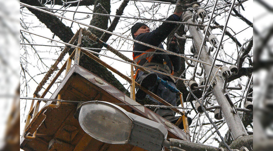 Последствия ледяного дождя в Краснодаре &copy;&nbsp;Влад Александров, ЮГА.ру
