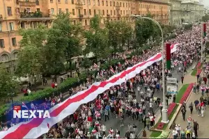  &copy;&nbsp;Скриншот видео из телеграм-канала Nexta Live, t.me/nexta_live