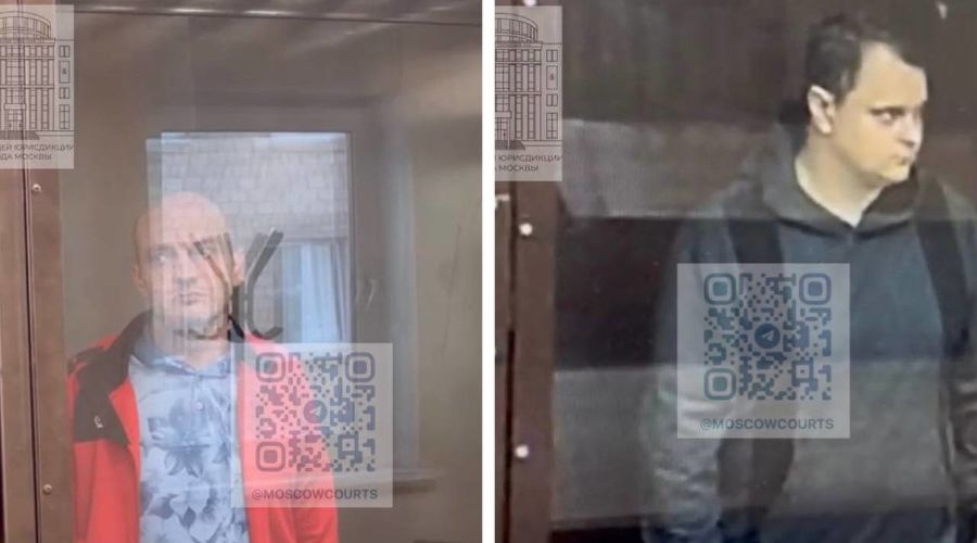 Слева — начальник дежурной части УМВД России по Краснодару Александр Аблаев, справа — оперуполномоченный отдела уголовного розыска МУ МВД «Красноярское» Сергей Ковалев &copy;&nbsp;Коллаж скриншотов фото из телеграм-канала судов общей юрисдикции города Москвы