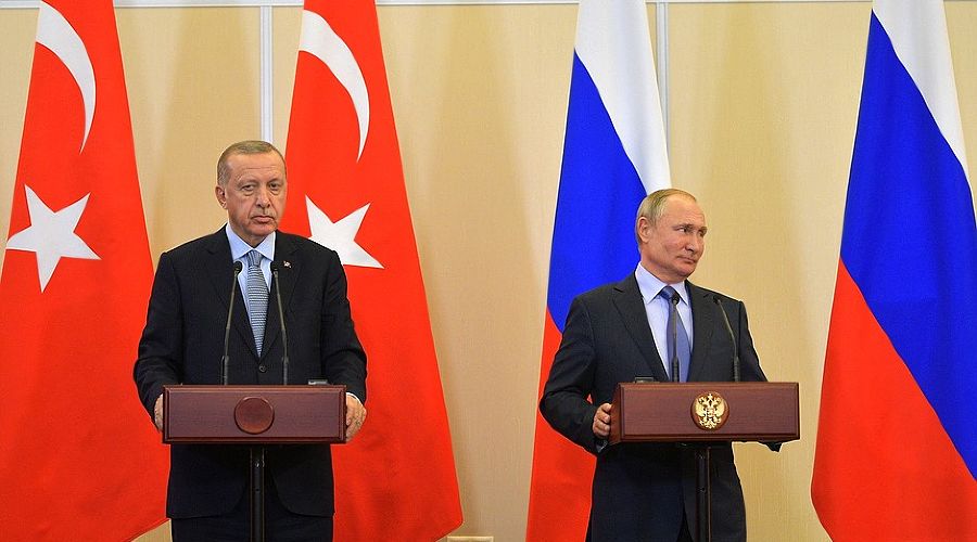 Реджеп Тайип Эрдоган и Владимир Путин © Фото пресс-службы администрации президента РФ