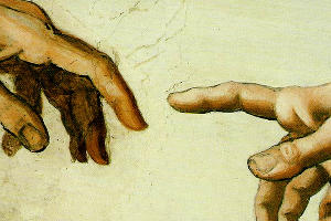 Фрагмент фрески «Сотворение Адама», Микеланджело © Фото с сайта blueprintlivingforlife.com