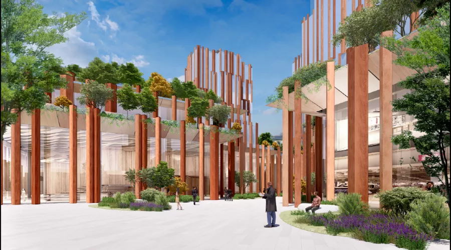 Проект комплекса «Континент» в центре Краснодара &copy;&nbsp;Скриншот фото из письма от группы компаний &laquo;БЭЛ Девелопмент&raquo;