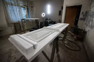 В мастерской Лазаря Щербакова &copy;&nbsp;Фото Елены Синеок, Юга.ру