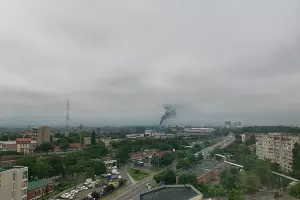 Пожар на НПЗ в Краснодаре &copy;&nbsp;Фото Яры Гуляевой, Юга.ру