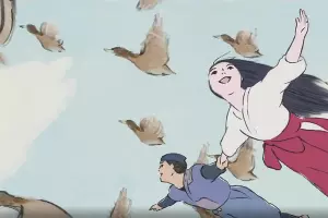 Кадр из анимационного фильма &laquo;Сказание о принцессе Кагуя&raquo; &copy;&nbsp;Скриншот с сайта kion.ru