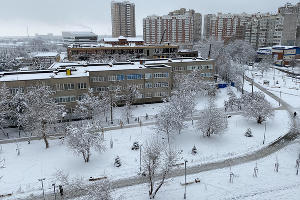Снег в Краснодаре © Фото Валерии Дульской, Юга.ру