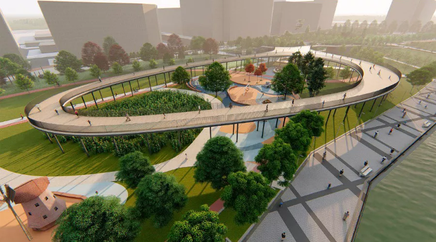  &copy;&nbsp;Скриншот презентации концепции развития набережной, пресс-служба администрации Краснодара