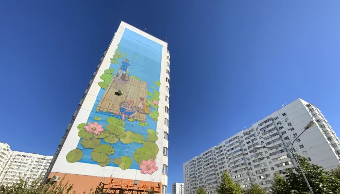 Мурал Александра Морсина &copy;&nbsp;Фото Дмитрия Пославского, Юга.ру