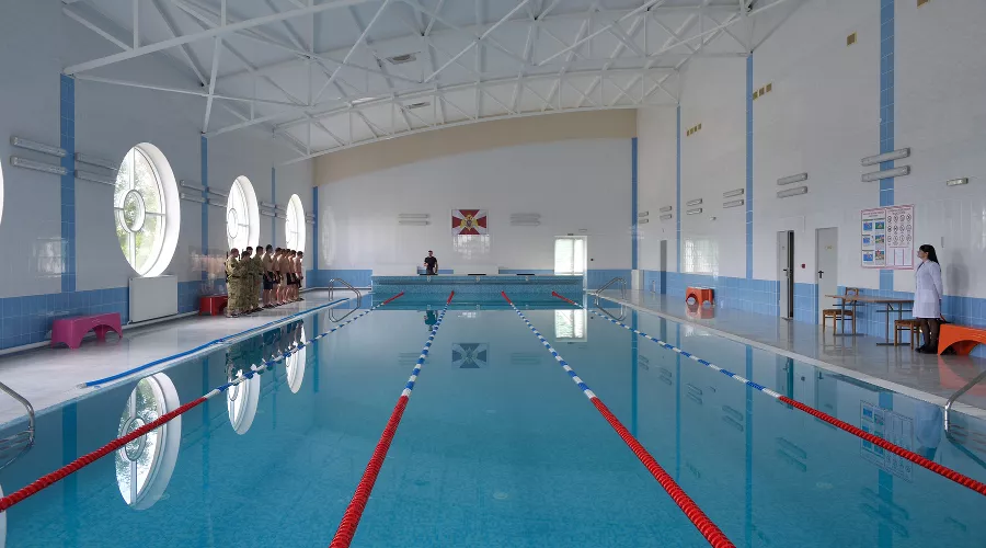 Спорткомплекс для сотрудников и военнослужащих Управления Росгвардии по республике Адыгея &copy;&nbsp;Фото Алексея Гусева