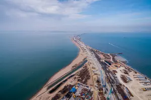 Строительство Крымского моста &copy;&nbsp;Фото Виталия Тимкива, Юга.ру