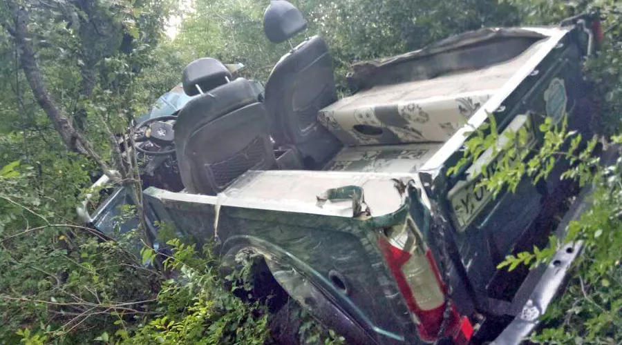 Место ДТП &copy;&nbsp;Фото из аккаунта &laquo;ЧП Краснодар&raquo; в Instagram, instagram.com/chp_krd