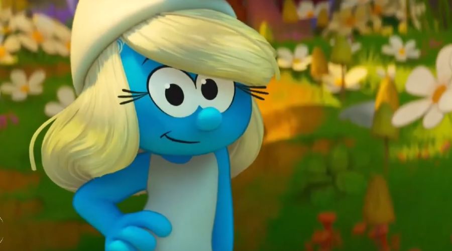 Кадр из трейлера к мультфильму «Смурфики в кино» © Скриншот видео с Rutube-канала Melor Film