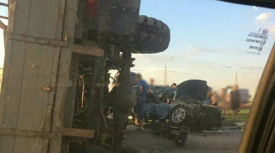 ДТП в Славянском районе &copy;&nbsp;Фото из аккаунта в инстаграме instagram.com/dtpkrd